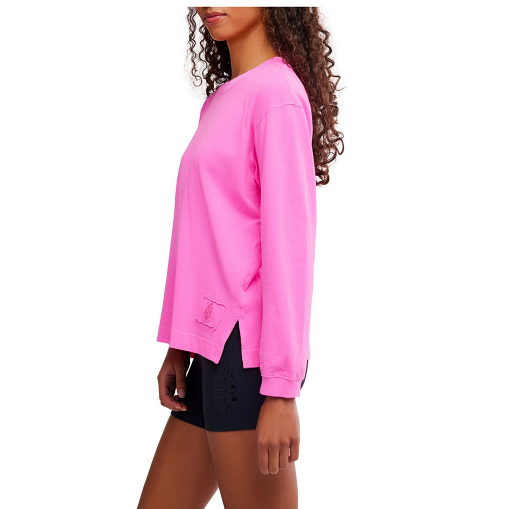 NWT Free people movement hustle layer top fuchsia flirt extra small - Picture 5 of 8